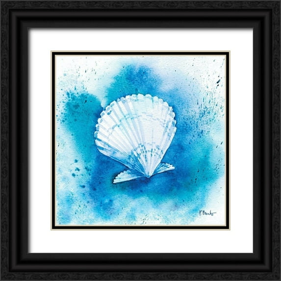 Brent, Paul 20x20 Black Ornate Wood Framed with Double Matting Museum Art Print Titled - Aqueous Shells III