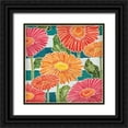 thumbnail image 1 of Brent, Paul 20x20 Black Ornate Wood Framed with Double Matting Museum Art Print Titled - Gerbera Daisy Garden II, 1 of 4