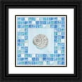 thumbnail image 1 of Brent, Paul 20x20 Black Ornate Wood Framed with Double Matting Museum Art Print Titled - Mosaic Moonshell, 1 of 4