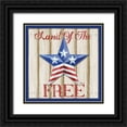 thumbnail image 1 of Brent, Paul 20x20 Black Ornate Wood Framed with Double Matting Museum Art Print Titled - Patriotic Barn Star I, 1 of 4
