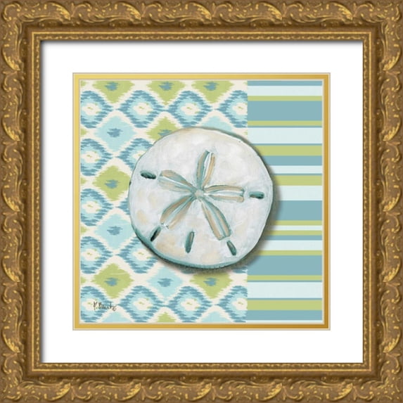 Brent, Paul 20x20 Gold Ornate Wood Framed with Double Matting Museum Art Print Titled - Watercolors IV