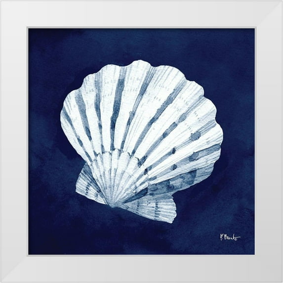 Brent, Paul 20x20 White Modern Wood Framed Museum Art Print Titled - Cyano Shells II