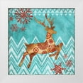 thumbnail image 1 of Brent, Paul 20x20 White Modern Wood Framed Museum Art Print Titled - Ice Reindeer Dance I, 1 of 4