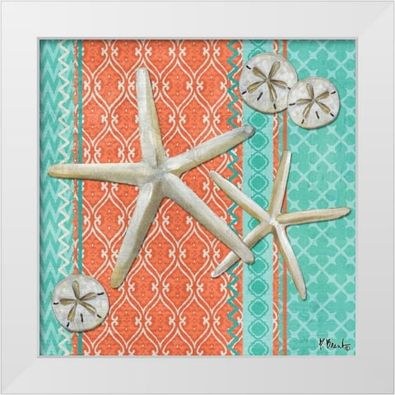 Brent, Paul 20x20 White Modern Wood Framed Museum Art Print Titled - Santa Cruz Aqua IV