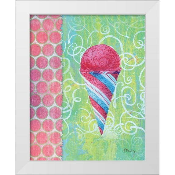 Brent, Paul 20x24 White Modern Wood Framed Museum Art Print Titled - Frozen Delight IV