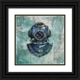 thumbnail image 1 of Brent, Paul 26x26 Black Ornate Wood Framed with Double Matting Museum Art Print Titled - Diving Expedition I, 1 of 4