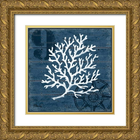 Brent, Paul 26x26 Gold Ornate Wood Framed with Double Matting Museum Art Print Titled - Cape Coral I
