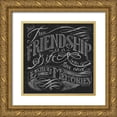 thumbnail image 1 of Brent, Paul 26x26 Gold Ornate Wood Framed with Double Matting Museum Art Print Titled - True Friendship, 1 of 4