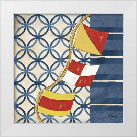 Brent, Paul 26x26 White Modern Wood Framed Museum Art Print Titled - Anchors Away IV