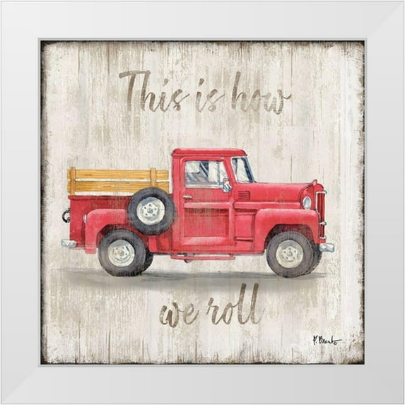 Brent, Paul 26x26 White Modern Wood Framed Museum Art Print Titled - Land Drifter III