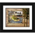 thumbnail image 1 of Brent, Paul 32x26 Black Ornate Wood Framed with Double Matting Museum Art Print Titled - Forest Collage IV, 1 of 4