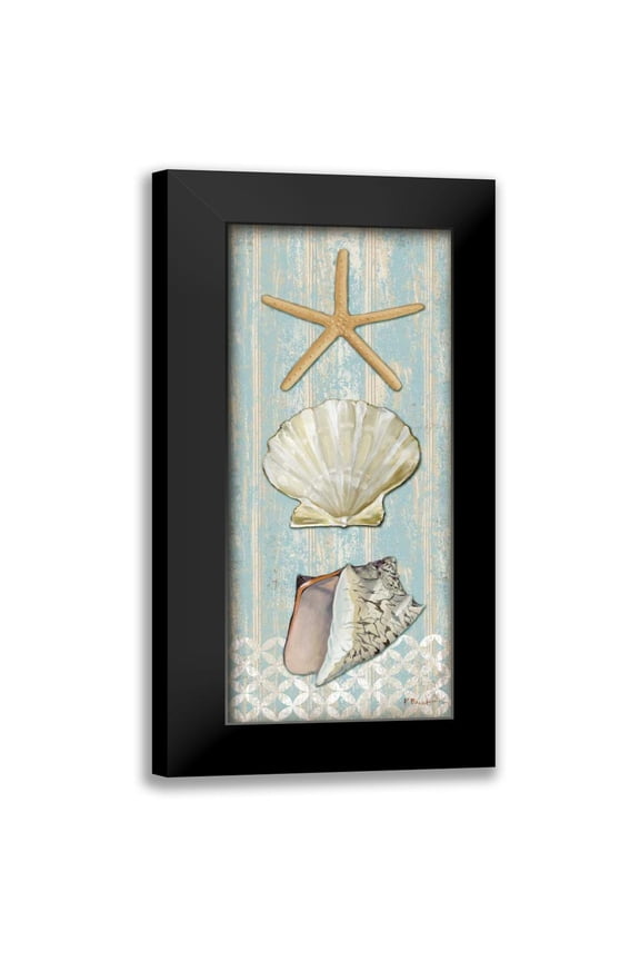 Brent, Paul 8x14 Black Modern Framed Museum Art Print Titled - Spa Shells Vertical II