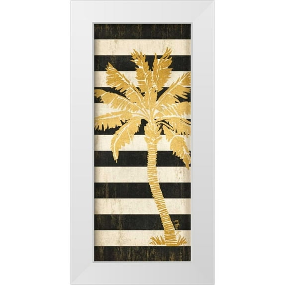 Brent, Paul 8x14 White Modern Wood Framed Museum Art Print Titled - Gold Coast Palm