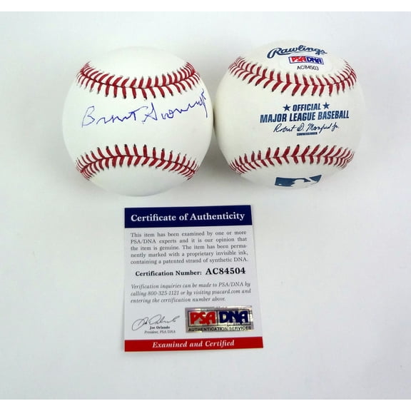 Brent Scowcroft US Air Force General Signed Autograph OMLB Baseball PSA/DNA COA