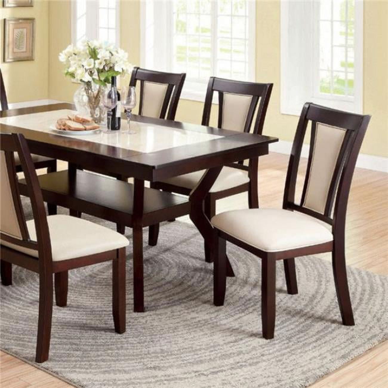 Cherry color dining table hot sale
