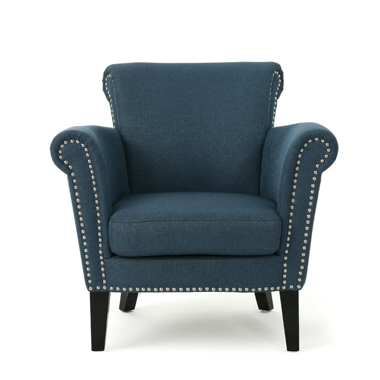 Navy blue 2025 studded chair