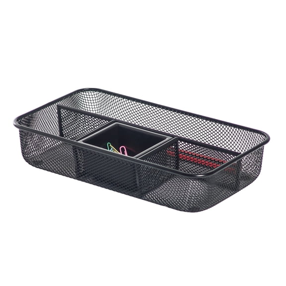 Brenton Studio Metro Mesh Small Drawer Organizer, Black
