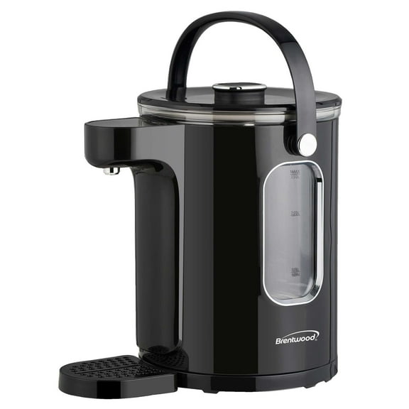 Brentwood 1,100-Watt 3-L Digital Glass Instant Hot Water Dispenser with Tea Infuser, KT-2230BK , KT-2230DBK