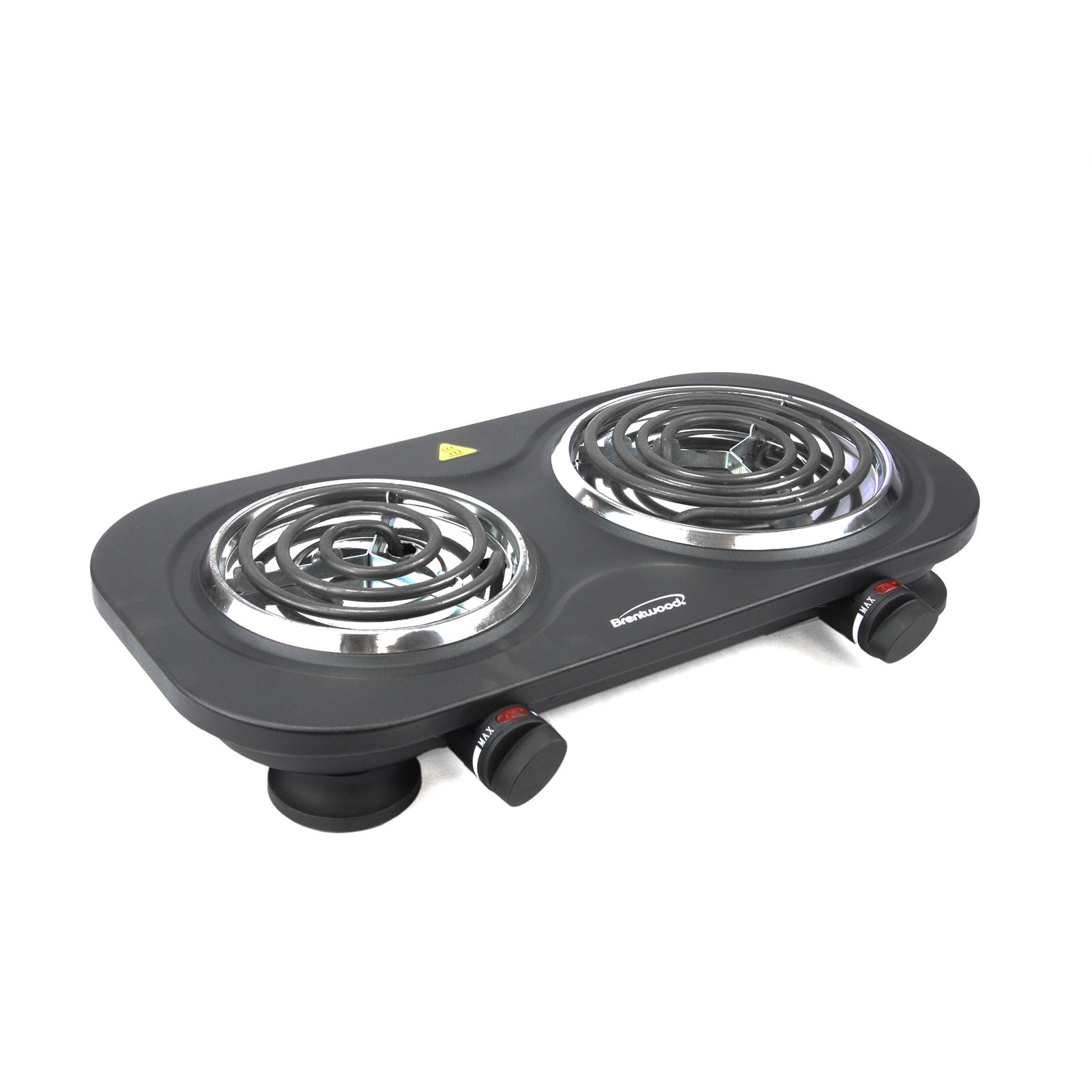 Brentwood Electric 1500W Double Burner Spiral White