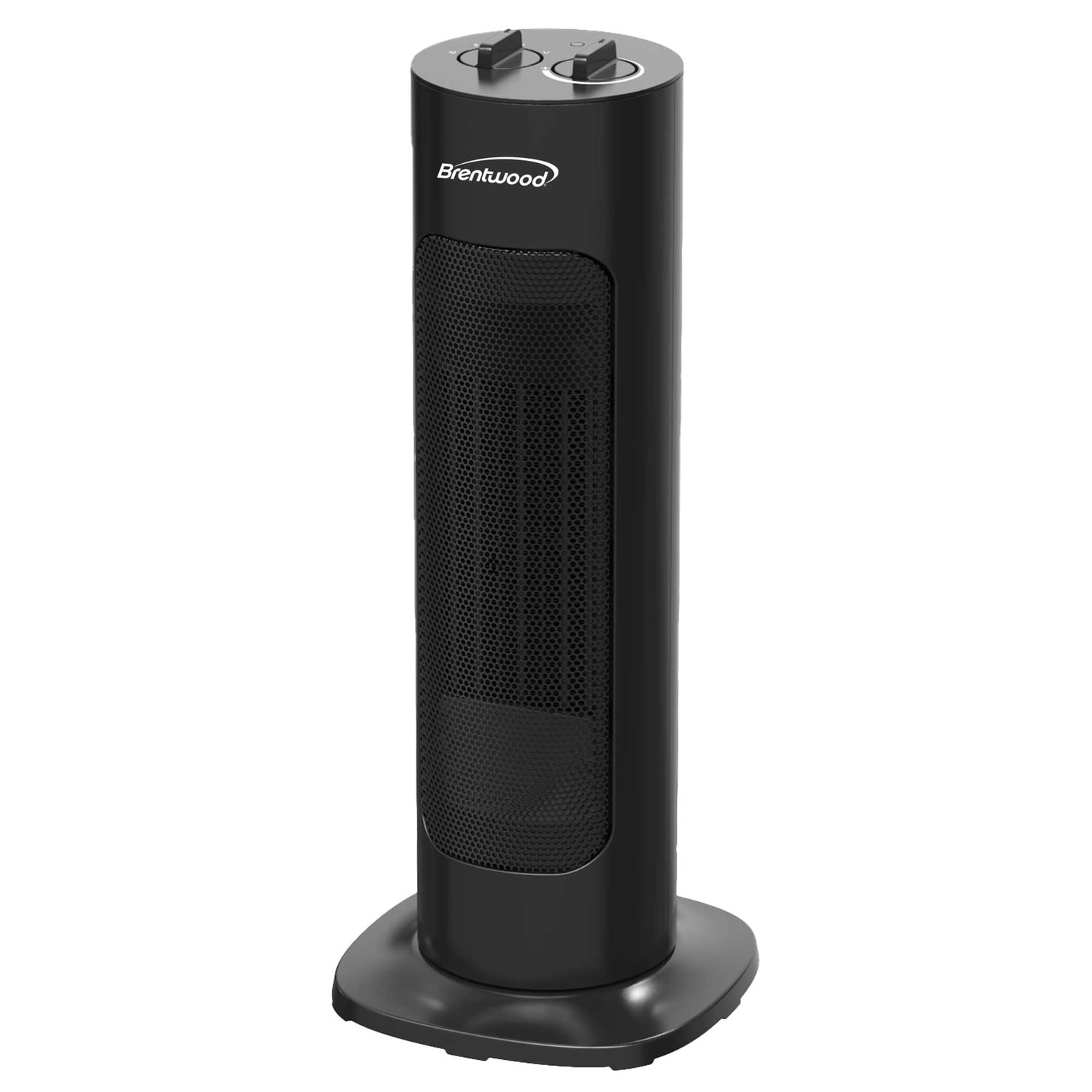 Brentwood 1,500-Watt Portable Oscillating Ceramic Tower Space Heater, Black, H-C1618BK