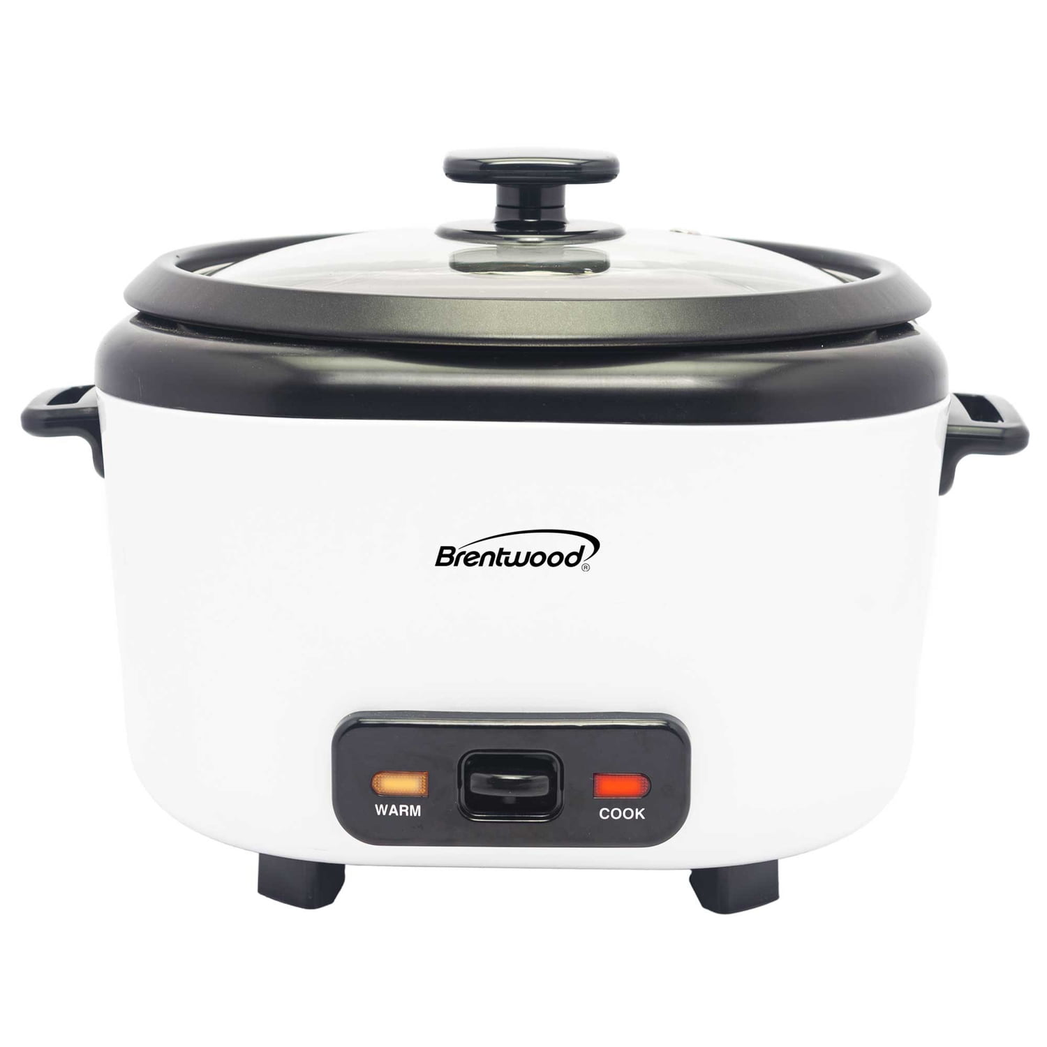 Brentwood 10-Cups Uncooked/20-Cups Cooked Electric Rice Cooker with Measuring Cup and Spatula, White, RC-5020W