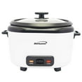 thumbnail image 1 of Brentwood 10-Cups Uncooked/20-Cups Cooked Electric Rice Cooker with Measuring Cup and Spatula, White, RC-5020W, 1 of 5