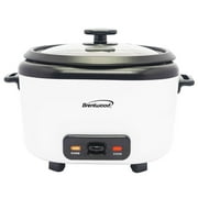 Brentwood 10-Cups Uncooked/20-Cups Cooked Electric Rice Cooker with Measuring Cup and Spatula, White, RC-5020W
