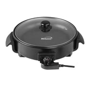 Brentwood 12-In. 1,400-Watt Round Nonstick Electric Skillet with Vented Glass Lid