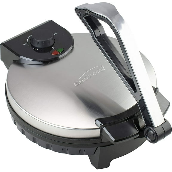 Brentwood 12 Inch Stainless Steel Nonstick Electric Tortilla Maker