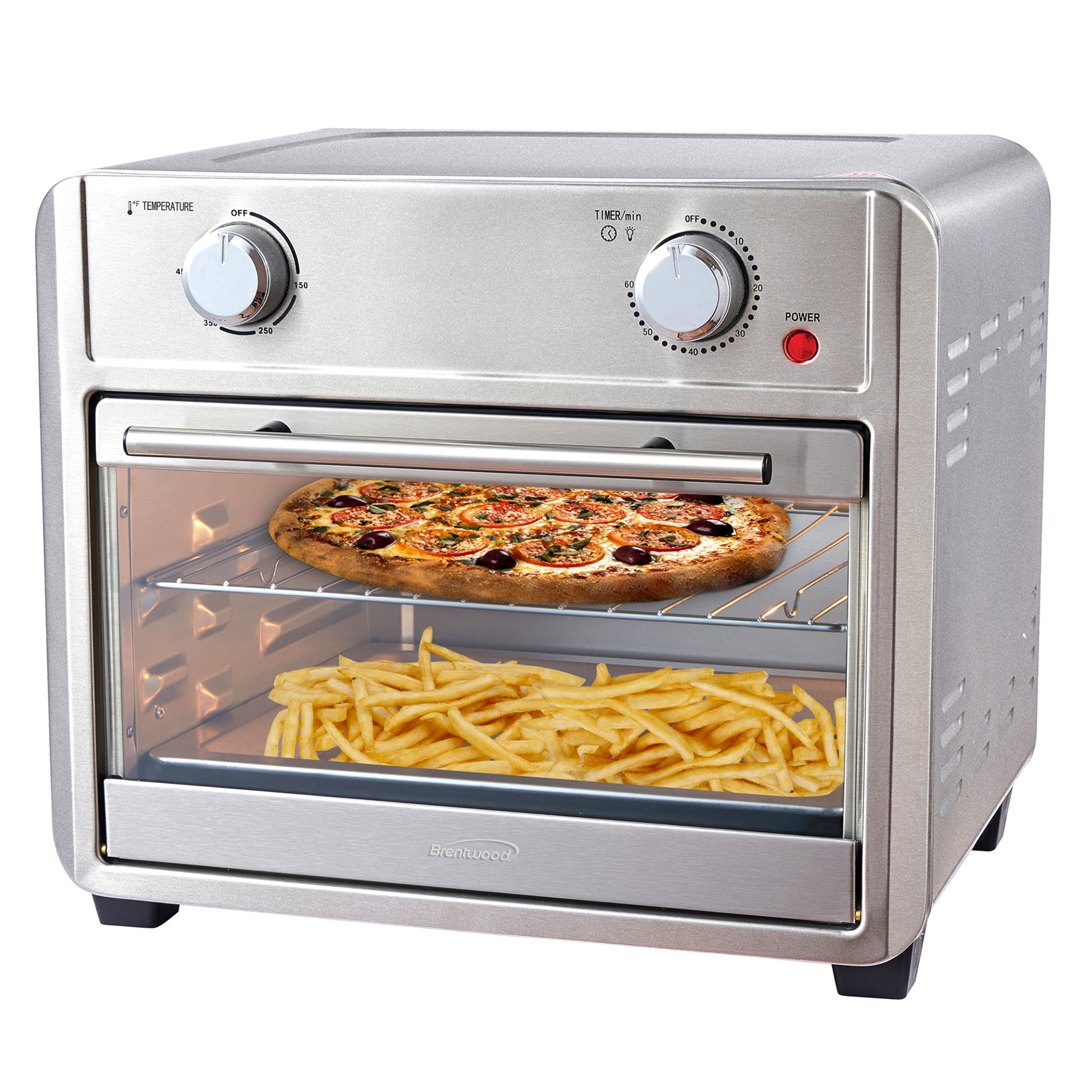 Brentwood 1700 Watt 24 Quart Convection Air Fryer Toaster Oven in