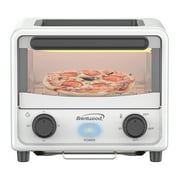 Brentwood 183-Cu. In. 3-L 500-Watt Stainless Steel Mini Toaster Oven White, TS-3430W