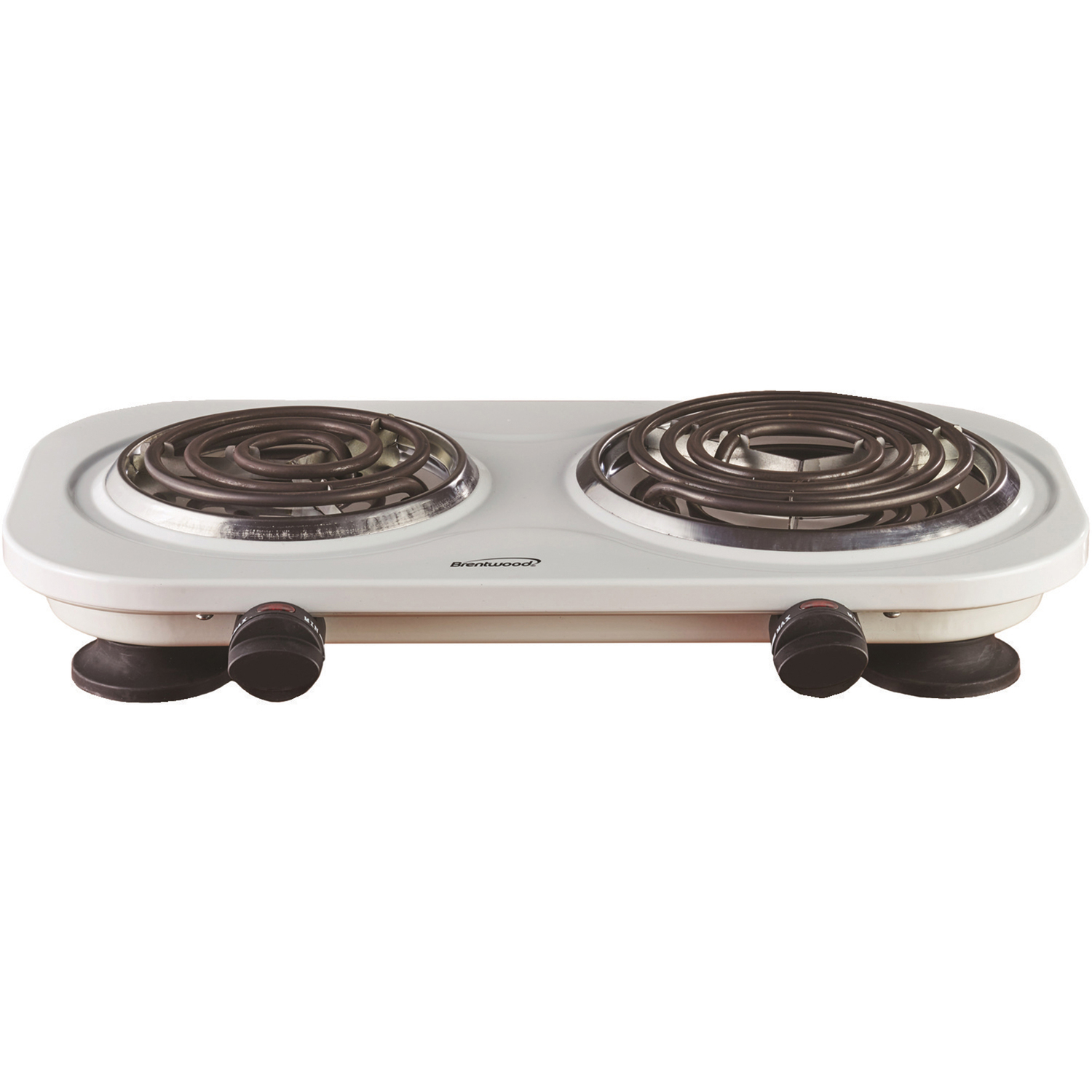 Brentwood 19" 2-Coil White, Electric Burner