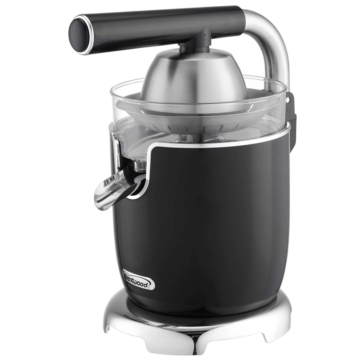 Brentwood 200-Watt Electric Citrus Juicer with Stainless Steel Lever, Black, J-28BK