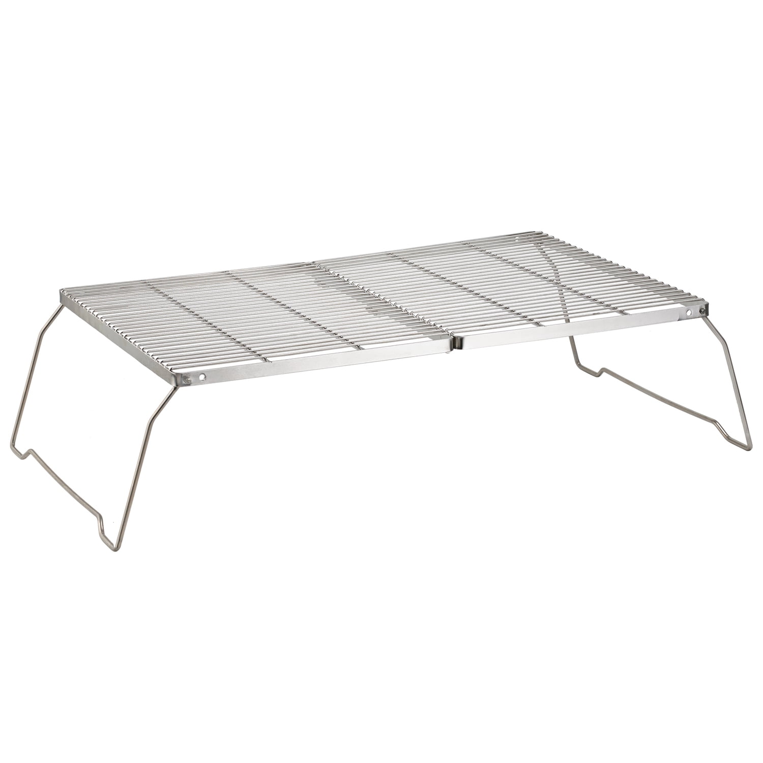 Brentwood 25-In. x 17-In. Heavy-Duty Stainless Steel Portable Folding Campfire Grill with Carry Bag
