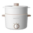 thumbnail image 1 of Brentwood 3.2-Qt. Multi-Function Electric Hot Pot Cooker with Food Steamer and Ceramic Non-Stick Coating, White, HPS-3302W, HPS-3302W, 1 of 5
