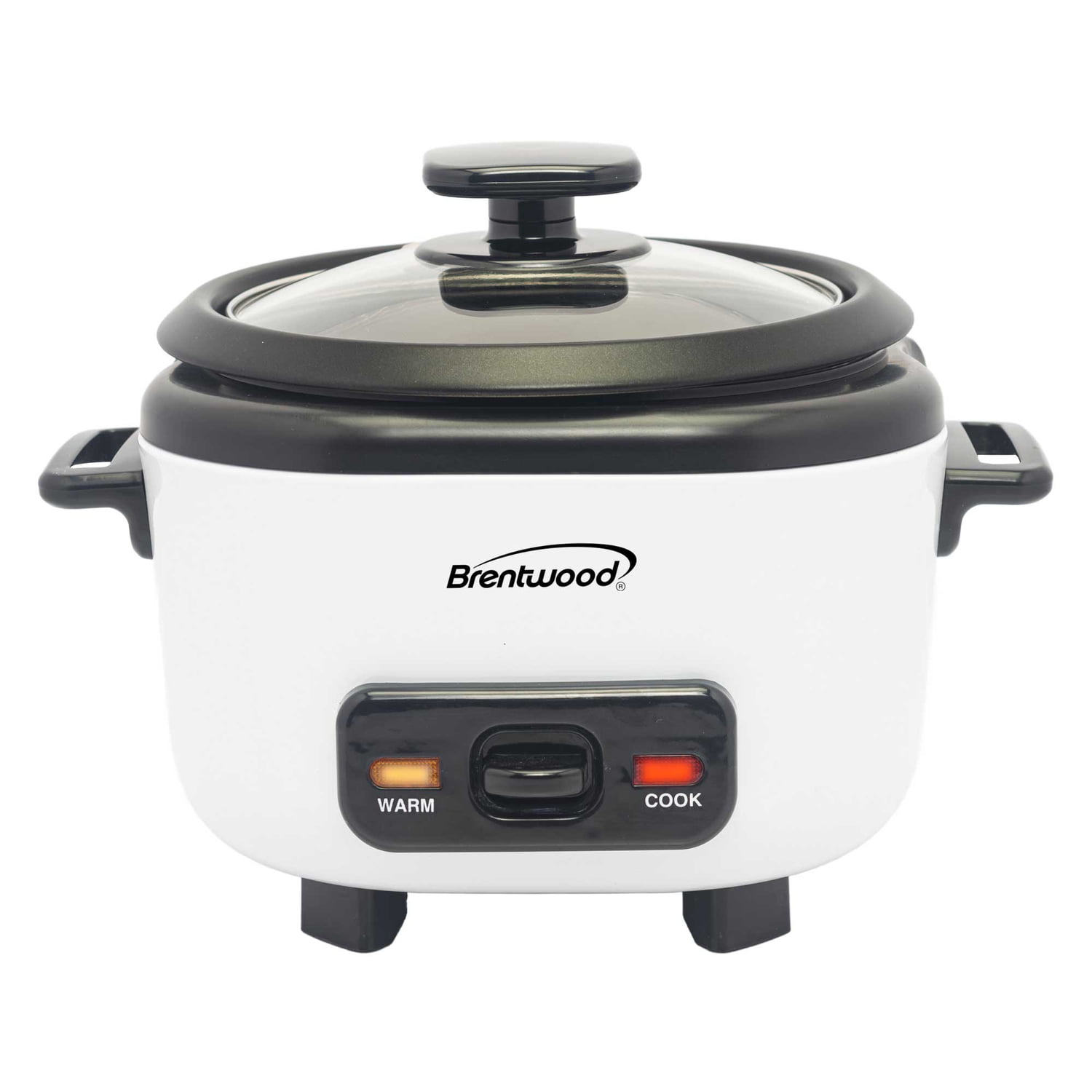 Brentwood 3-Cups Uncooked/6-Cups Cooked Electric Rice Cooker with Measuring Cup and Spatula, White, RC-5006W