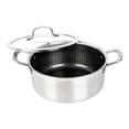 thumbnail image 1 of Brentwood 3-Ply Hybrid Non-Stick Stainless Steel Dutch Oven with Tempered Glass Lid (5 Qt.), B-DUH24L, 1 of 5