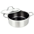 thumbnail image 1 of Brentwood 3-Ply Hybrid Non-Stick Stainless Steel Dutch Oven with Tempered Glass Lid (6 Qt.), B-DUH26L, 1 of 5