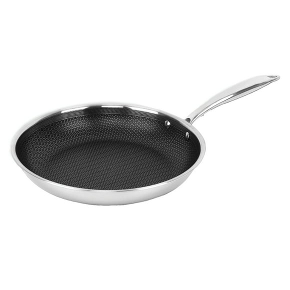 Brentwood 3-Ply Hybrid Non-Stick Stainless Steel Induction-Ready Frying Pan (11 In.), B-FH28