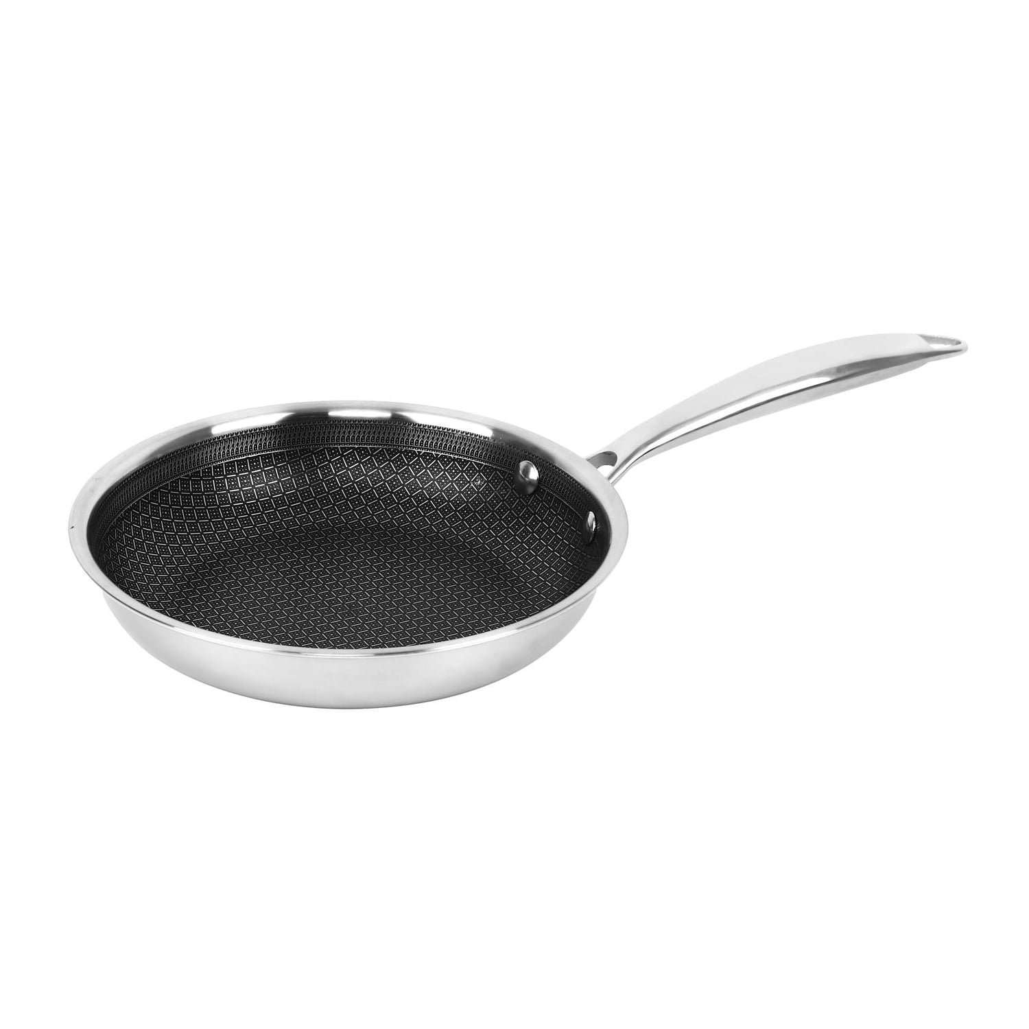 8-Inch Stainless Steel Nonstick Frying Pan with Lid