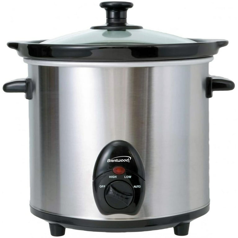 CozyHom 4.5QT Electric Slow Cooker 3 in 1, 3-Pots Stainless Steel Buffet  Server Food Slow Cooker With Adjustable Temp Removable Lid Rests Triple  Pot, Black 