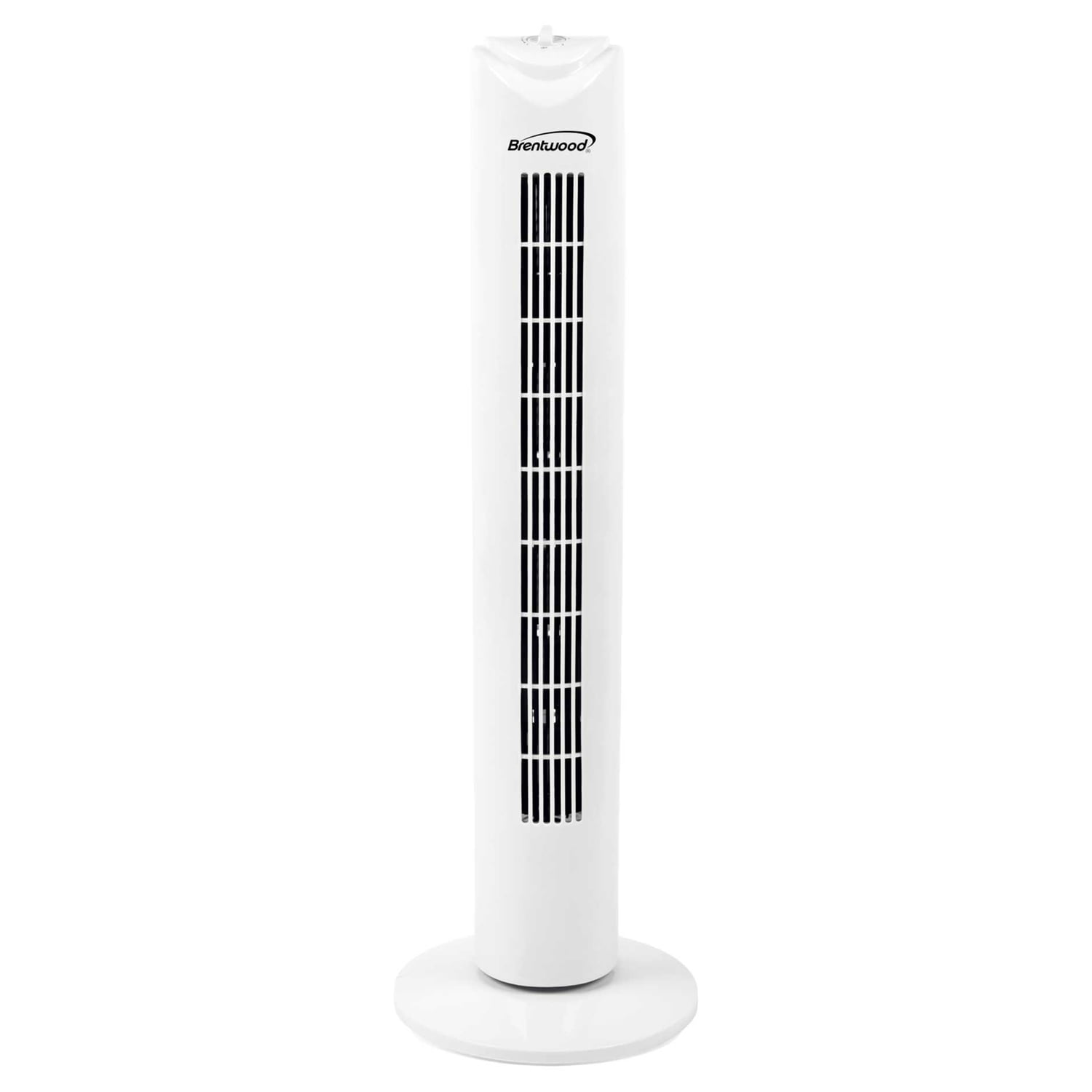 Brentwood 32-In. 3-Speed Portable Oscillating Tower Fan with Timer, F-32T (White), F-32TW