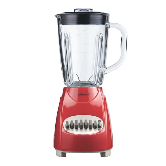 Brentwood 350 W 42 oz 12-Speed + Pulse Electric Blender, Red