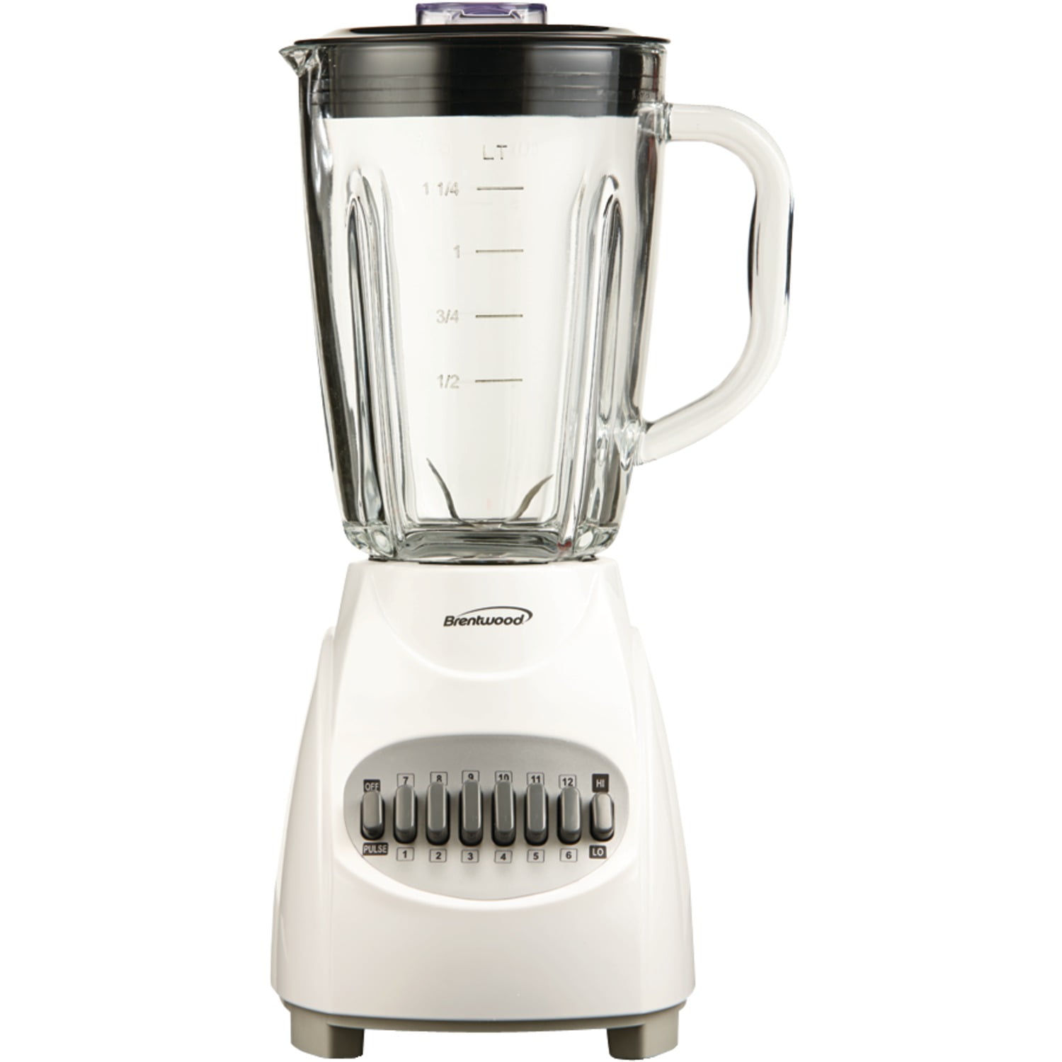 Brentwood 350 W 42 oz 12-Speed + Pulse Electric Blender, White