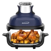 Brentwood 4.5-Qt. 1,500-Watt Electric Digital Glass Air Fryer with Lid, Timer, Temperature Control, and Auto Shutoff