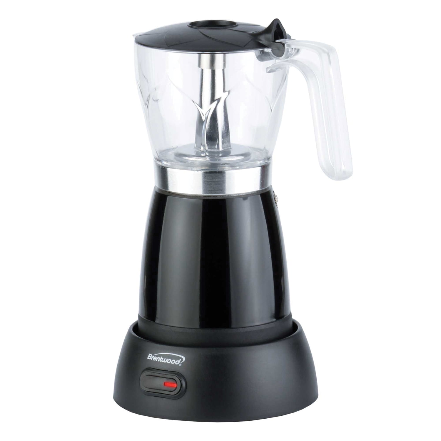 Brentwood 6-Cup Electric Moka Pot Espresso Machine, Black