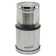 Brentwood 75-Gram Electric Stainless Steel Wet-and-Dry Coffee Bean, Herb, and Spice Grinder with 2 Removable Bowls