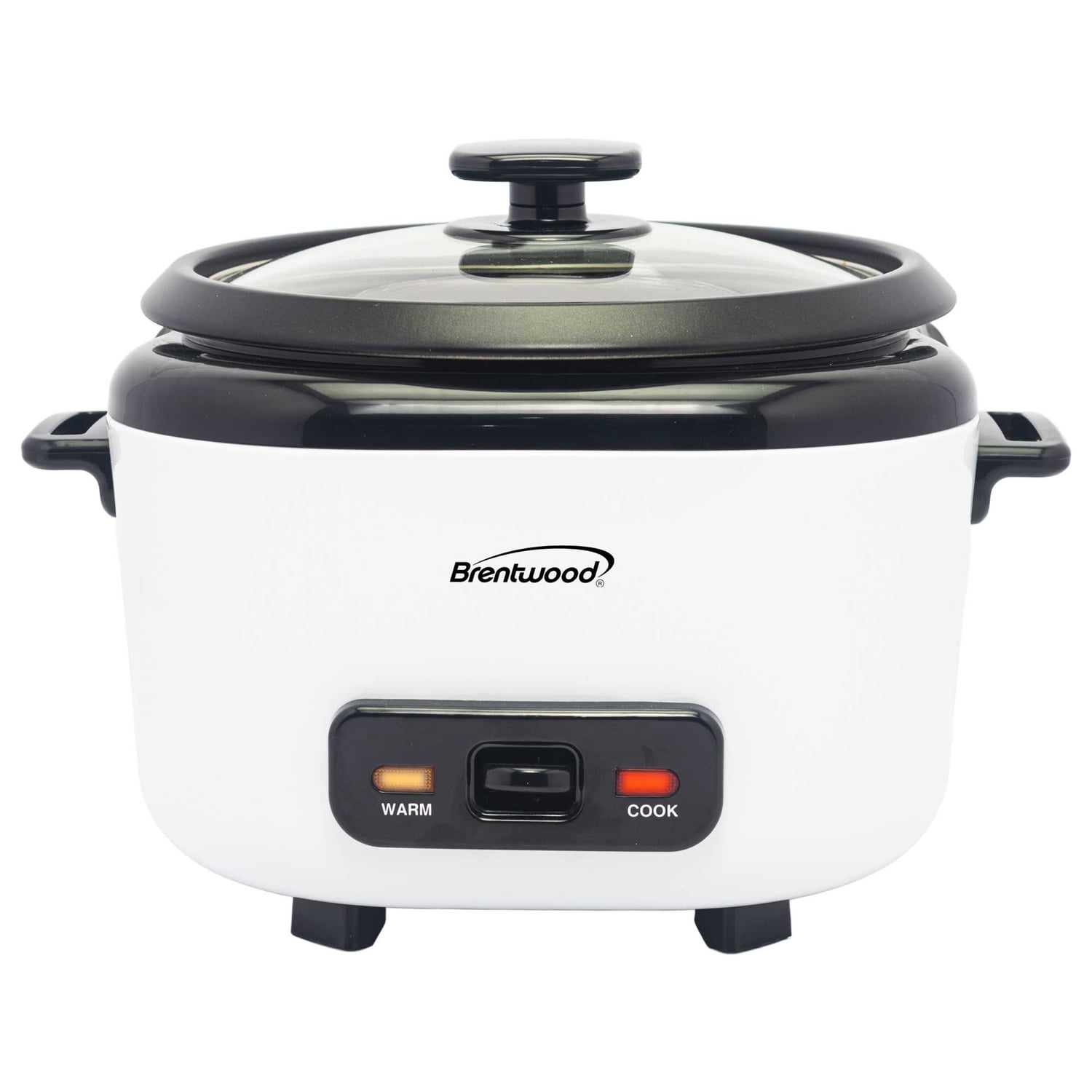 Brentwood 8-Cups Uncooked/16-Cups Cooked Electric Rice Cooker with Measuring Cup and Spatula, White, RC-5016W