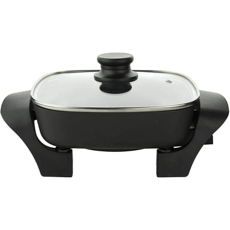 Brentwood 8-Inch Nonstick Electric Skillet with Glass Lid