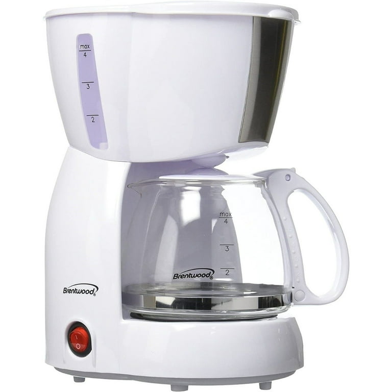 Brentwood - 4-Cup Coffee Maker - White